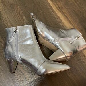 Forever 21 Silver Metallic Boot